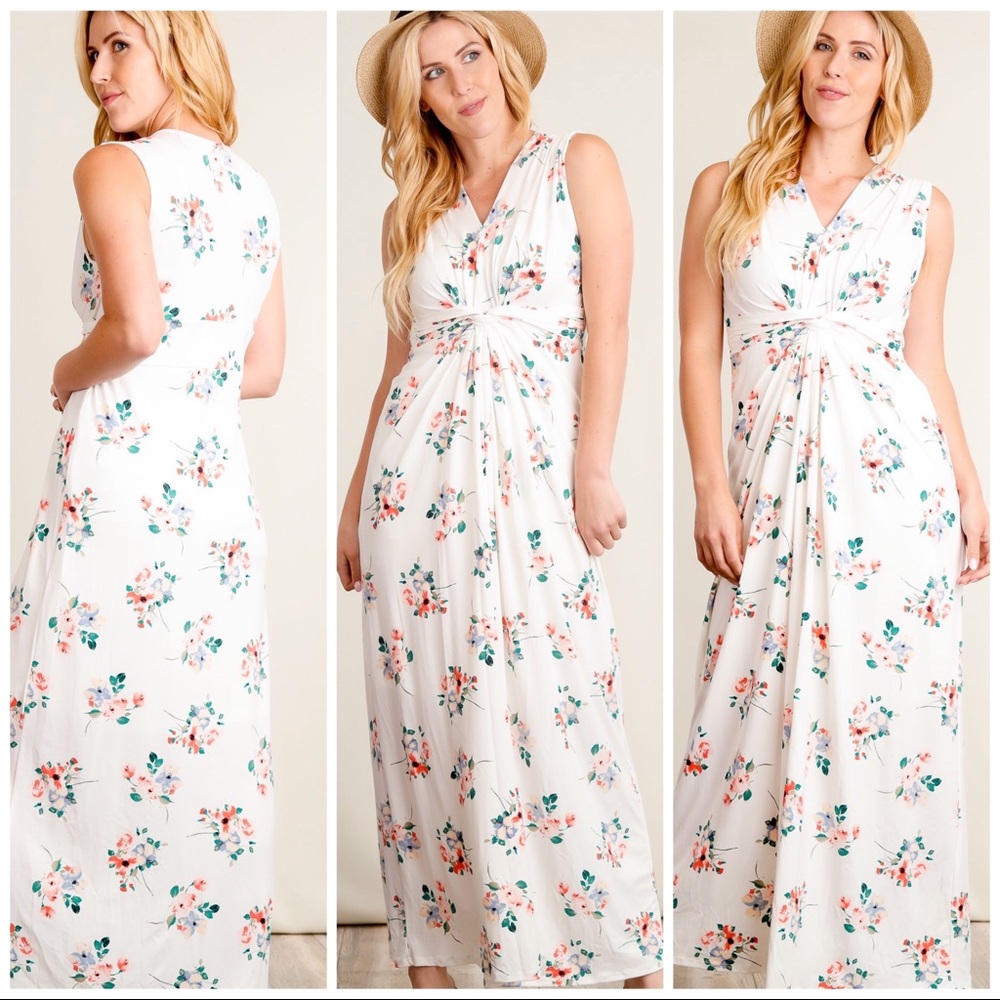 White Floral Maxi